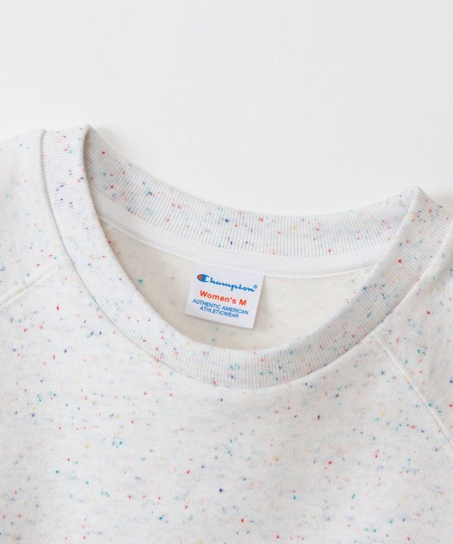 Champion（チャンピオン）の「【Champion/チャンピオン】レディース ロングスリーブラグランスウェットシャツ（スウェット・レディース・ピンク系その他2/ホワイト/ライトブルー・MEDIUM/LARGE）」の6枚目の写真