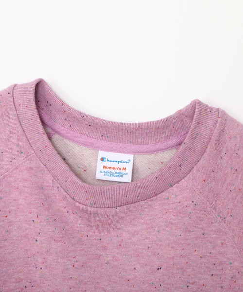 Champion / スウェット/L/コットン/PNK Champion/チャンピオン】レディース ロングスリーブラグランスウェット