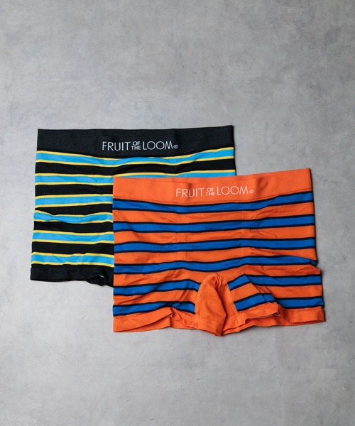 セール】【FRUIT OF THE LOOM】ワイドボーダー成型ボクサー 2P