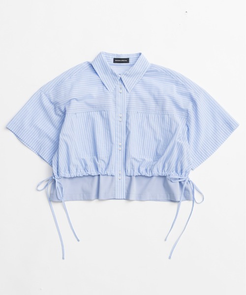 MAISON SPECIAL カラーステッチショートシャツ Color Stitch Short Shirt/カラーステッチショートシャツ