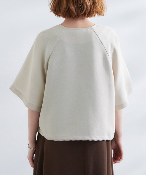 grove(グローブ)の「透け感と立体感で魅せる、大人の夏のメッシュワイドスリーブジャケット(ノーカラージャケット・レディース・ナチュラル/ブラック/カーキ・01/02/04/05/03)」の19枚目の写真