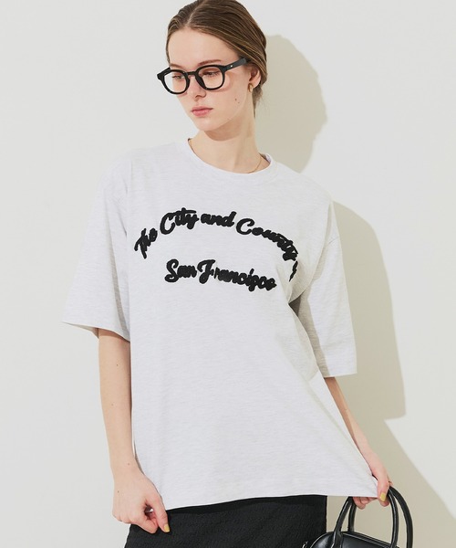 coca(coca)(コカ)の「ユニセックス 刺繍Tシャツ(Tシャツ/カットソー・メンズ・ダークグリーン/ブラック/ライトグレー/ホワイト・L/M/XL)」の4枚目の写真