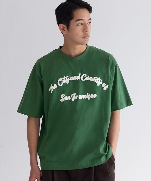 coca(coca)(コカ)の「ユニセックス 刺繍Tシャツ(Tシャツ/カットソー・メンズ・ダークグリーン/ブラック/ライトグレー/ホワイト・L/M/XL)」の1枚目の写真