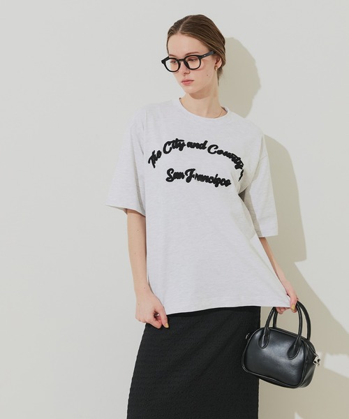 coca(coca)(コカ)の「ユニセックス 刺繍Tシャツ(Tシャツ/カットソー・メンズ・ダークグリーン/ブラック/ライトグレー/ホワイト・L/M/XL)」の11枚目の写真