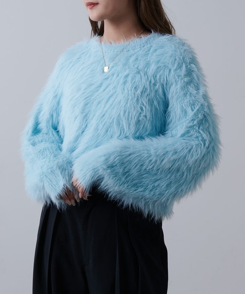 Lui's（ルイス）の「シャギークルーネックニット（ニット/セーター