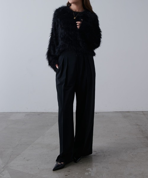 Lui's（ルイス）の「シャギークルーネックニット（ニット/セーター