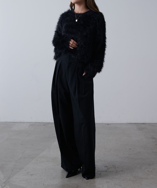 Lui's（ルイス）の「シャギークルーネックニット（ニット/セーター