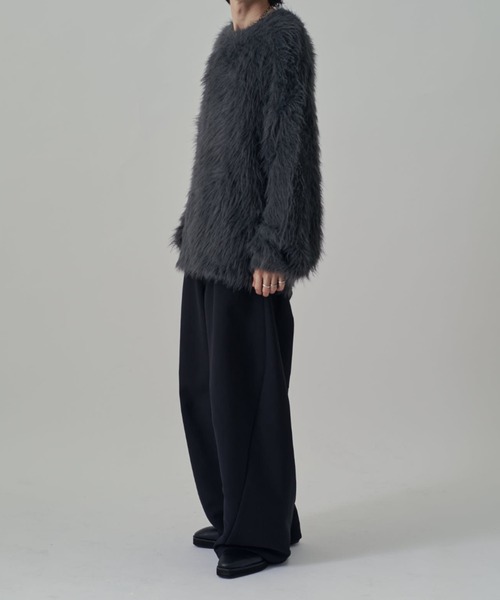 シャギークルーネックニット（ニット/セーター）｜Lui's（ルイス）の