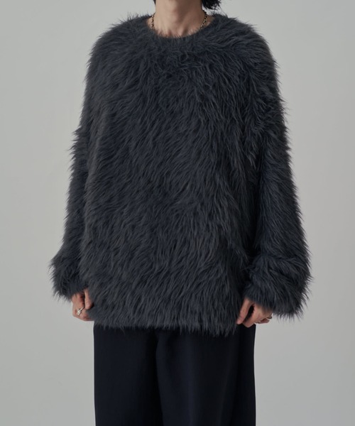 シャギークルーネックニット（ニット/セーター）｜Lui's（ルイス）の