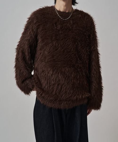 シャギークルーネックニット（ニット/セーター）｜Lui's（ルイス）の