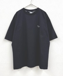T-MAC ワンポイント刺繍 オーバーサイズ半袖Tシャツ FOX刺繍 ルーズシルエット