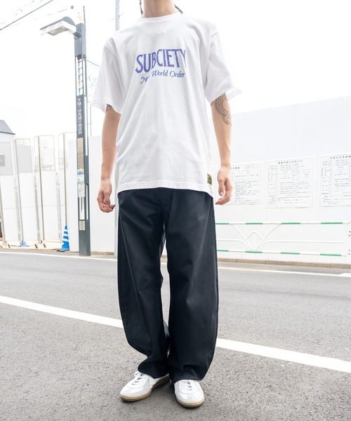 Subciety（サブサエティ）の「Curve chino pants（チノパンツ・メンズ・ベージュ/カーキ/ブラック/ダークグレー・マルチサイズ）」の5枚目の写真
