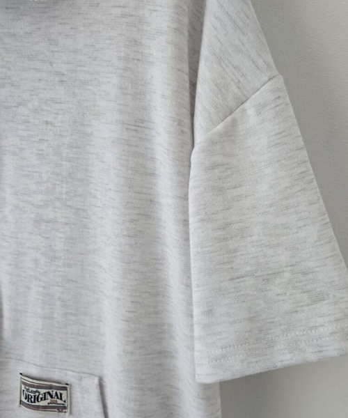 NANAHACHI(ナナハチ)の「配色カラー ジップアップ 半袖トレーナー(Tシャツ/カットソー・レディース・ライトグレー/ブラウン/ネイビー・FREE)」の16枚目の写真