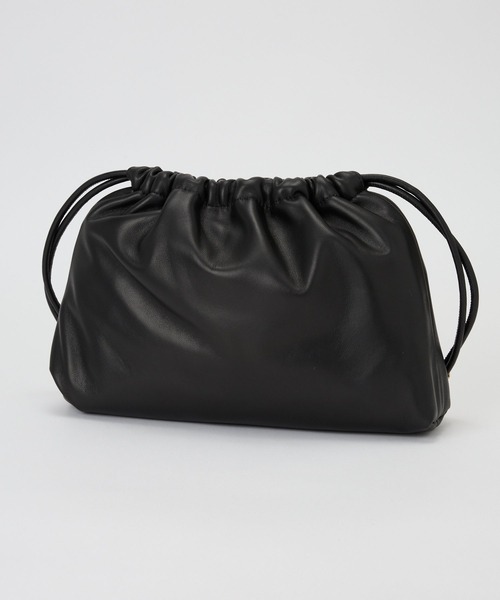 Curensology（カレンソロジー）の「Curensology(カレンソロジー)/＜ＣＳＧ＞ラムレザードロストバッグ（クラッチバッグ・レディース・ブラック・FREE）」の7枚目の写真