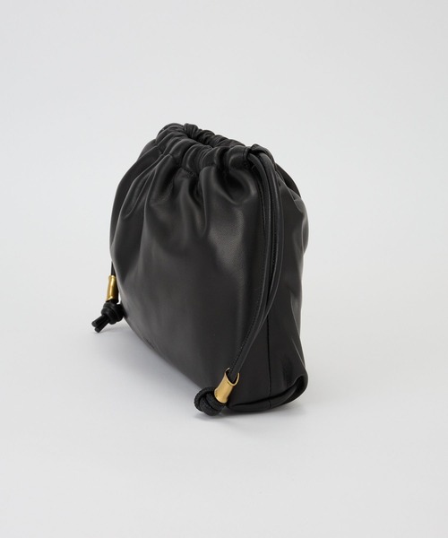 Curensology（カレンソロジー）の「Curensology(カレンソロジー)/＜ＣＳＧ＞ラムレザードロストバッグ（クラッチバッグ・レディース・ブラック・FREE）」の6枚目の写真