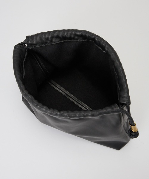 Curensology（カレンソロジー）の「Curensology(カレンソロジー)/＜ＣＳＧ＞ラムレザードロストバッグ（クラッチバッグ・レディース・ブラック・FREE）」の4枚目の写真