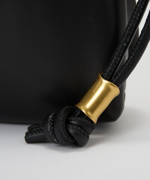 Curensology（カレンソロジー）の「Curensology(カレンソロジー)/＜ＣＳＧ＞ラムレザードロストバッグ（クラッチバッグ・レディース・ブラック・FREE）」の3枚目の写真