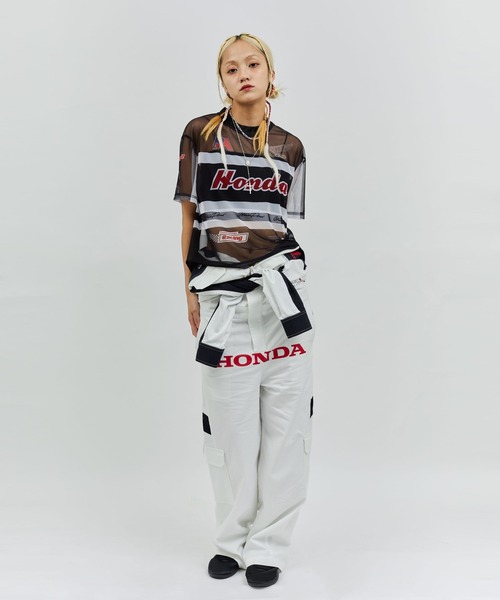 HONDA x atmos pink Racing See-through T-shirt / ホンダ アトモス ピンク レーシング シースルー ティ HONDA x atmos pink Racing See-through T-shirt / ホンダ