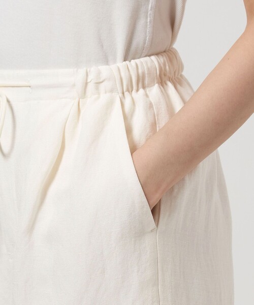 green label relaxing（グリーンレーベルリラクシング）の「BREEZE LINEN ブリーズリネン カーゴ パンツ オフホワイト（カーゴパンツ・レディース・オフホワイト・36/38）」の19枚目の写真