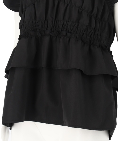 ANAP（アナップ）の「ブロード シャーリング ブラウス（シャツ/ブラウス・レディース・ブラック/オフホワイト/ブルー・FREE）」の20枚目の写真