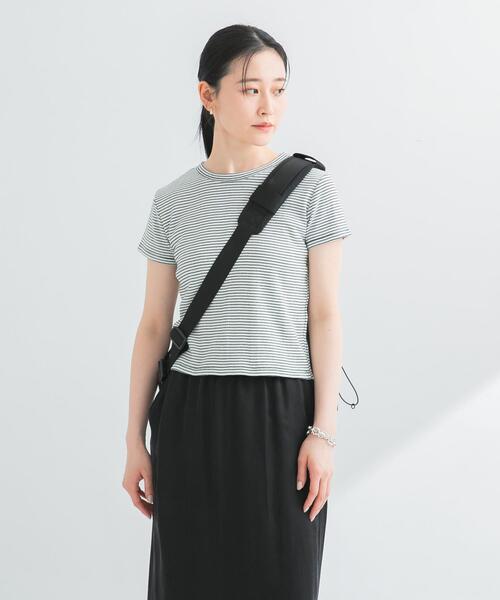 MILLER(ミラー)の「『別注』Miller×URBAN RESEARCH Prib Tiny T-SHIRTS(Tシャツ/カットソー・レディース・アイボリー/ブラック系その他/ブルー系その他・FREE)」の5枚目の写真