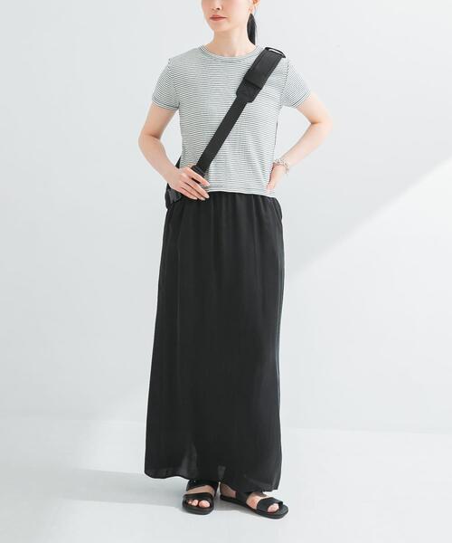 MILLER(ミラー)の「『別注』Miller×URBAN RESEARCH Prib Tiny T-SHIRTS(Tシャツ/カットソー・レディース・アイボリー/ブラック系その他/ブルー系その他・FREE)」の7枚目の写真