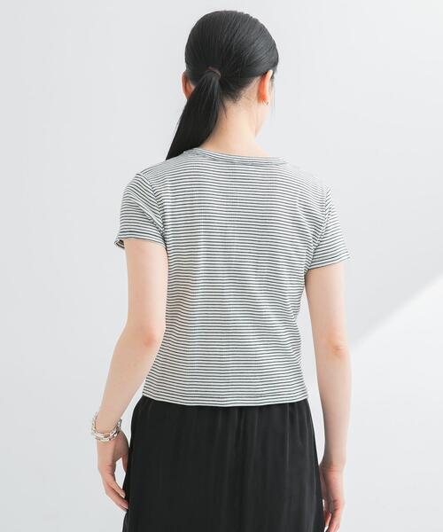 MILLER(ミラー)の「『別注』Miller×URBAN RESEARCH Prib Tiny T-SHIRTS(Tシャツ/カットソー・レディース・アイボリー/ブラック系その他/ブルー系その他・FREE)」の10枚目の写真