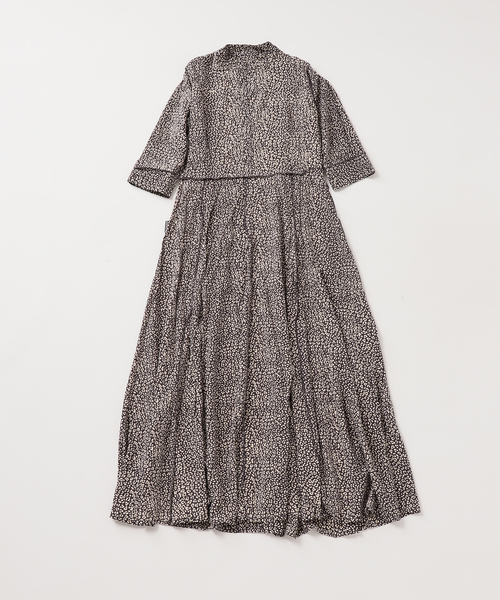 journal standard L'essage（ジャーナルスタンダードレサージュ）の「《追加》《別注》【LUSANA / ルサーナ】CARL MAXI DRESS：ワンピース（ワンピース・レディース・オートミール/ブラック系その他・SMALL）」の20枚目の写真