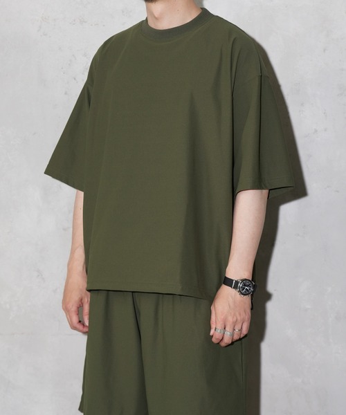 SUNNY  SPORTS（サニースポーツ）の「SUNNY SPORTS / サニースポーツ DRAWSTRING BIGGEST CREW TEE Primeflex ドローストリングTシャツ ビッグシルエット プライムフレックス（Tシャツ/カットソー・メンズ・ホワイト/ブラウン/ブラック/オリーブ・LARGE/MEDIUM）」の22枚目の写真