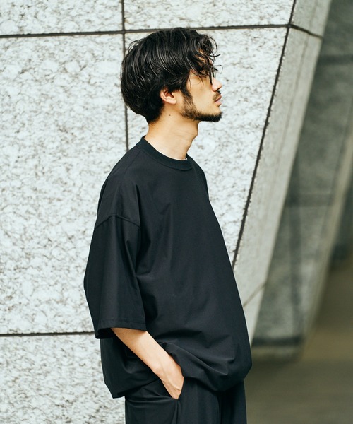 SUNNY  SPORTS（サニースポーツ）の「SUNNY SPORTS / サニースポーツ DRAWSTRING BIGGEST CREW TEE Primeflex ドローストリングTシャツ ビッグシルエット プライムフレックス（Tシャツ/カットソー・メンズ・ホワイト/ブラウン/ブラック/オリーブ・LARGE/MEDIUM）」の16枚目の写真