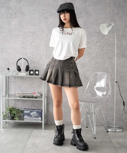 WEGO(ウィゴー)の「WEGO/グラフィックストッパードロストショートT(Tシャツ/カットソー・レディース・ブラック/ホワイト・FREE)」の10枚目の写真