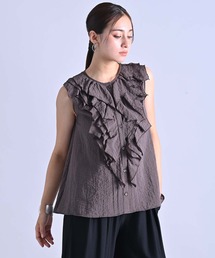 RAW FUDGE | スクエアフリルショートジレブラウス(シャツ/ブラウス)