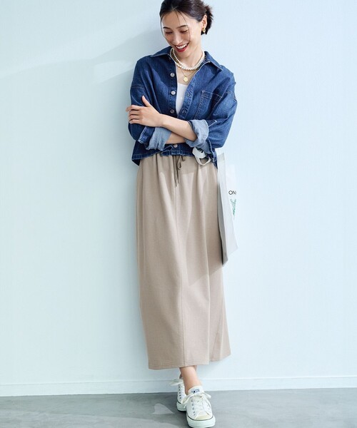 RED CARD TOKYO（レッドカード）の「【見上愛さん着用/RED CARD TOKYO×23区】クロップド デニム ジャケット（デニムジャケット・レディース・ターコイズブルー系/ダルブルー系・40/38）」の7枚目の写真