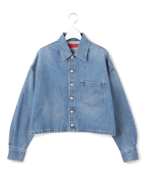 RED CARD TOKYO（レッドカード）の「【見上愛さん着用/RED CARD TOKYO×23区】クロップド デニム ジャケット（デニムジャケット・レディース・ターコイズブルー系/ダルブルー系・40/38）」の10枚目の写真