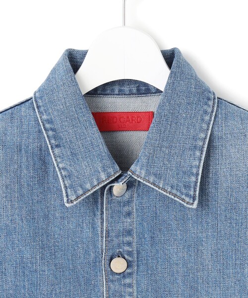 RED CARD TOKYO（レッドカード）の「【見上愛さん着用/RED CARD TOKYO×23区】クロップド デニム ジャケット（デニムジャケット・レディース・ターコイズブルー系/ダルブルー系・40/38）」の12枚目の写真