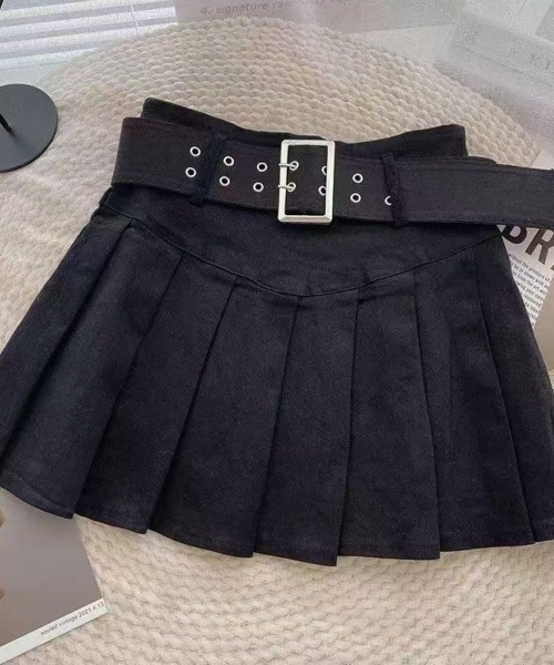 BOTTEGAVENETAブラックプリーツミニスカート miniministore ボックスプリーツスカート ミニスカート黒