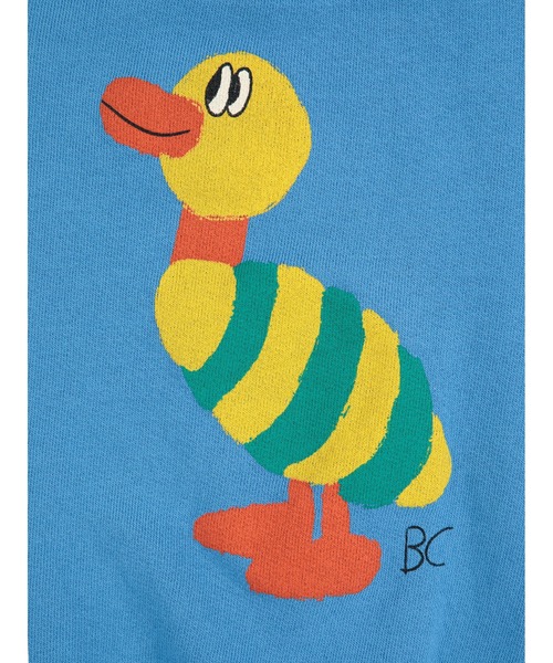 BOBO CHOSES(ボボショーズ)の「Striped Duck sweatshirt(スウェット・キッズ・ブルー・24MONTH/18MONTH/12MONTH/3MONTH/6MONTH)」の2枚目の写真