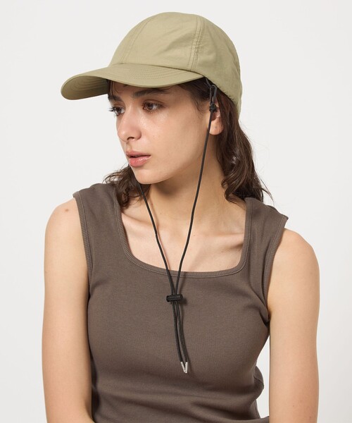green label relaxing(グリーンレーベルリラクシング)の「【WEB限定】2WAY シェードキャップ / 帽子 - UVカット -(ハット・レディース・ブラック/ベージュ・FREE)」の7枚目の写真