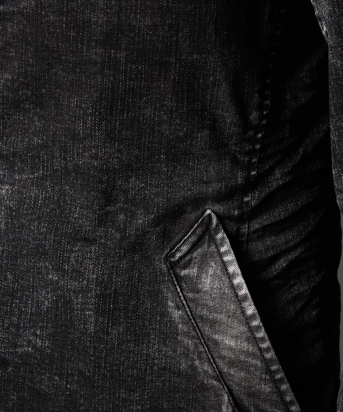 NICOLE CLUB FOR MEN（ニコルクラブフォーメン）の「シワ加工スタンドカヴァーオール（カバーオール・メンズ・オフホワイト/チャコール/ブルー/インディゴブルー・MEDIUM/LARGE/X-LARGE）」の18枚目の写真