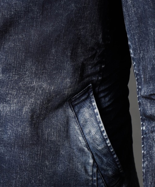 NICOLE CLUB FOR MEN（ニコルクラブフォーメン）の「シワ加工スタンドカヴァーオール（カバーオール・メンズ・オフホワイト/チャコール/ブルー/インディゴブルー・MEDIUM/LARGE/X-LARGE）」の11枚目の写真