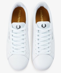 FRED PERRY | B722 Textured Leather / Bold Branding／ブランディングレザースニーカー(スニーカー)