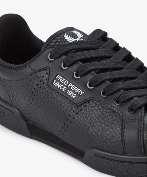 FRED PERRY（フレッドペリー）の「B722 Textured Leather / Bold Branding／ブランディングレザースニーカー（スニーカー・メンズ・ブラック/ホワイト・27cm/28cm/26cm）」の9枚目の写真