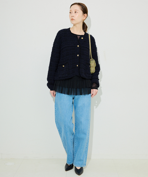 ジャケット・アウター SLOBE IENA スローブ イエナ SLOBE IENA ライダースジャケット ラムレザー