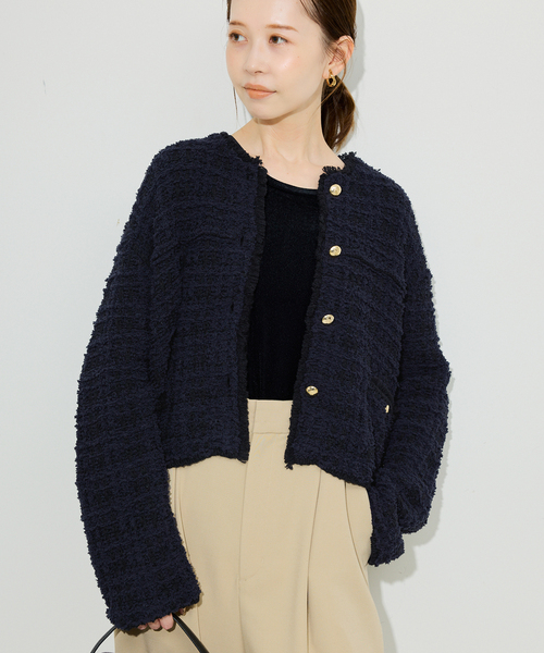 セール】ニットジャケット（その他アウター）｜SLOBE IENA