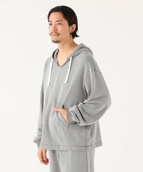 HELLY HANSEN（ヘリーハンセン）の「【別注】HELLY HANSEN / ライト スウェット パーカー（パーカー・メンズ・チャコールグレー・SMALL/MEDIUM/LARGE/X-LARGE）」の4枚目の写真