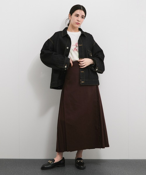 ジャケット・アウター le LANCER/ランサー】デニムワンポケットショートジャケット（デニム