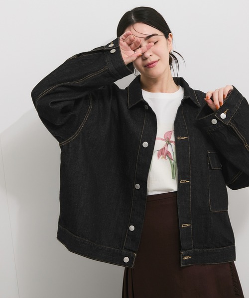 LANCER/ランサー】デニムワンポケットショートジャケット（デニム