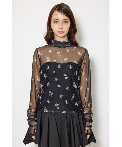 rienda(リエンダ)の「2WAYスリーブギャザーシアートップス 秋服(Tシャツ/カットソー・レディース・ベージュ系その他/ブラック/ブラック系その他・FREE)」の22枚目の写真