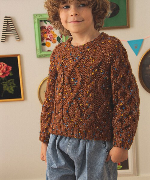 トップス BEAUTY&YOUTH LOGAN knitting mills LOGAN KNITTING MILLS CREW NECK KNIT W/Pocket
