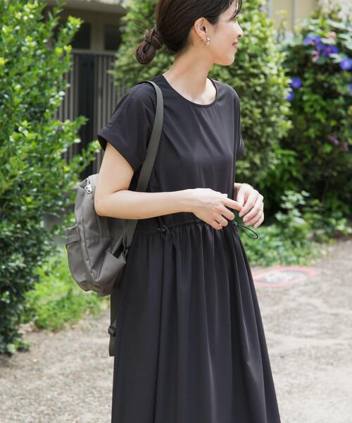 ワンピぐらし様 ORIGAMIプリーツシャツワンピース/クールタッチ/ウォッシャブル